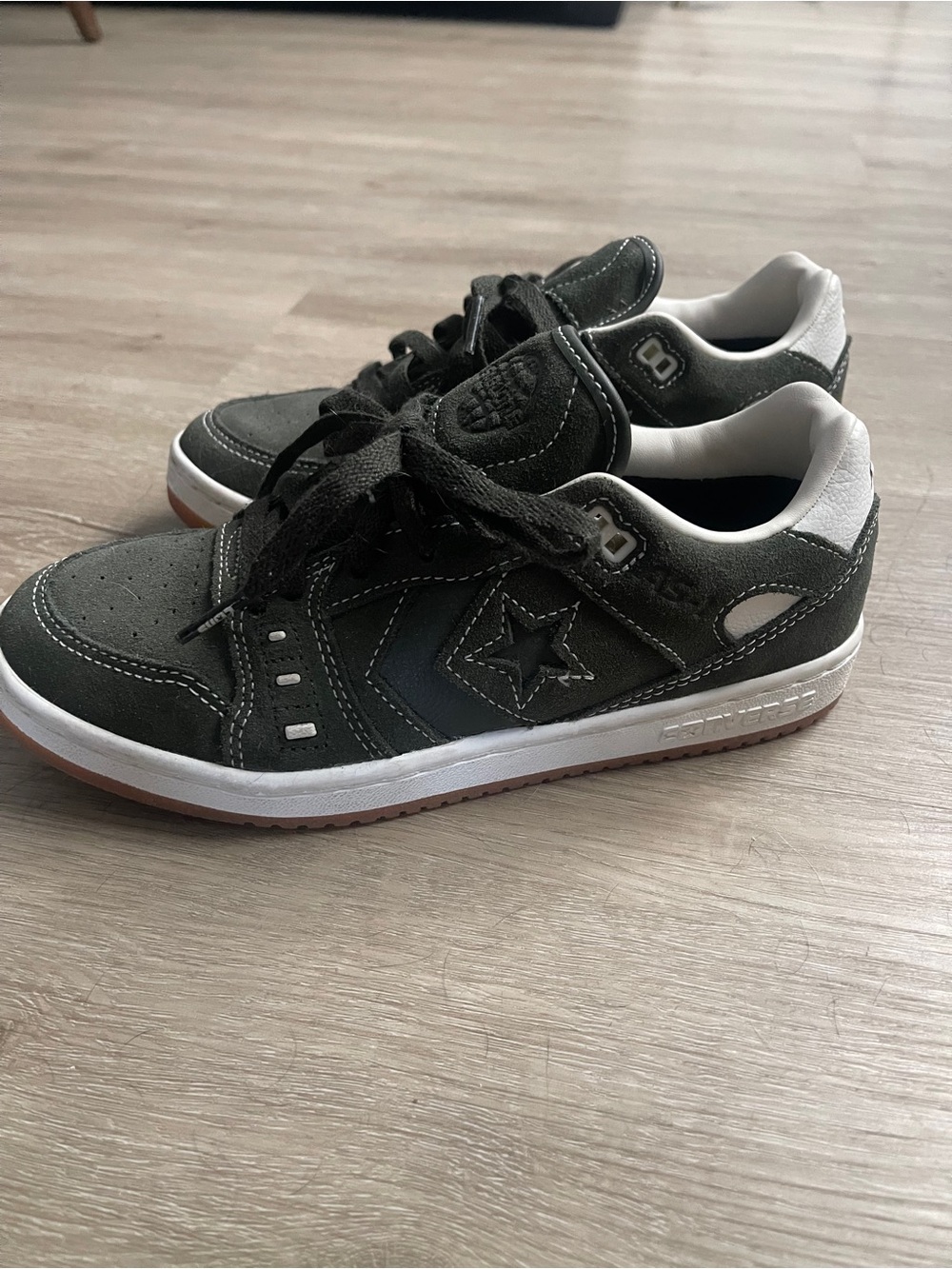 Converse CONS  One Star Suede Sneaker suede -Forest Green with White Accents